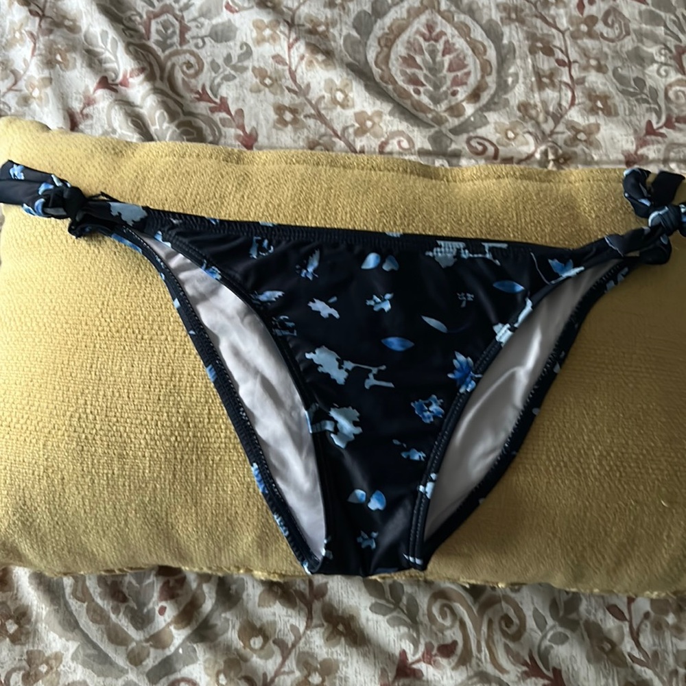 Floral Blue Bikini Bottom